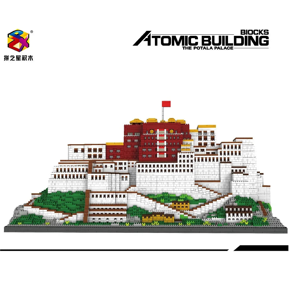 10000Pcs+ Building Micro Blocks China Tibet Architecture Potala Palace 3D Model Particles Educational Toys For PZX 9922