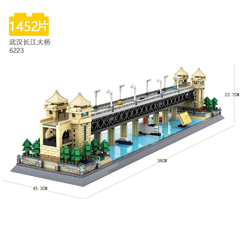 70+ Models World Famous Architecture Eiffel Tower Taj Maha Building Blocks London Paris Wange Expert Creative Bricks Villa House