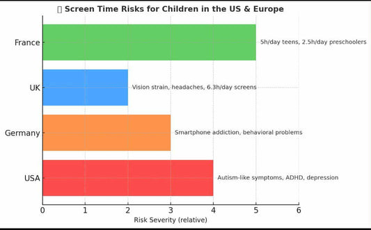 📊 Statistics & Research on Screen Time Risks for Children