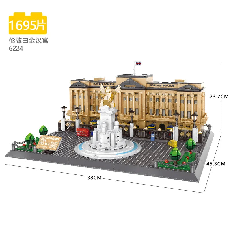70+ Models World Famous Architecture Eiffel Tower Taj Maha Building Blocks London Paris Wange Expert Creative Bricks Villa House