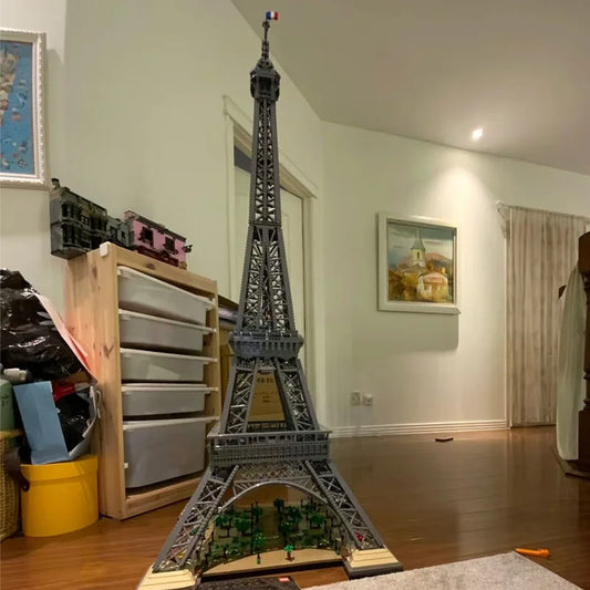 Adult Technic Assemble Building Blocks Eiffel Tower Home Decoration Model Ornament Toy Construction Boys Party Gift