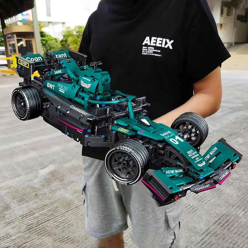 1642PCS Technical AMG F1 W14 E Performance Speed Car Building Blocks  Construction Bricks Toys Gift For Children Kids