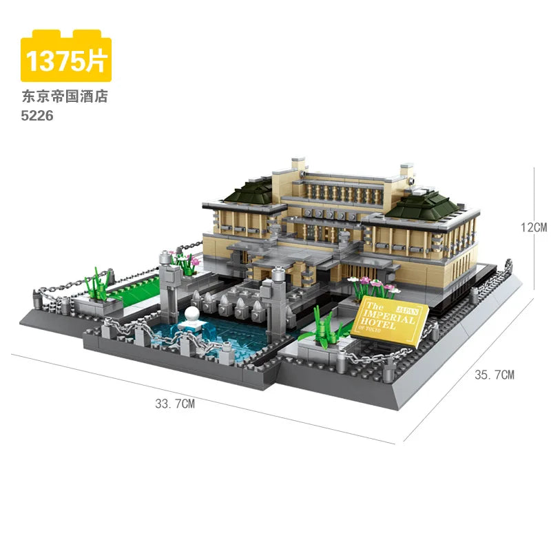 70+ Models World Famous Architecture Eiffel Tower Taj Maha Building Blocks London Paris Wange Expert Creative Bricks Villa House