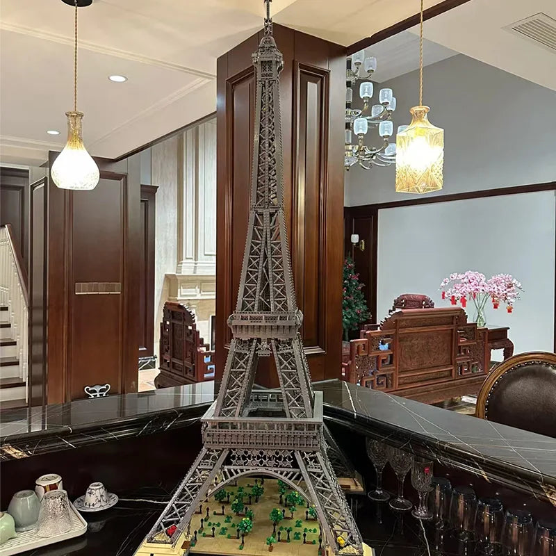 Adult Technic Assemble Building Blocks Eiffel Tower Home Decoration Model Ornament Toy Construction Boys Party Gift