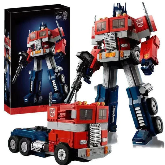 1508PCS Creative Transformation Optimus Prime Robot Building Blocks MOC Assemble Bricks Toys Gift For Children Kids
