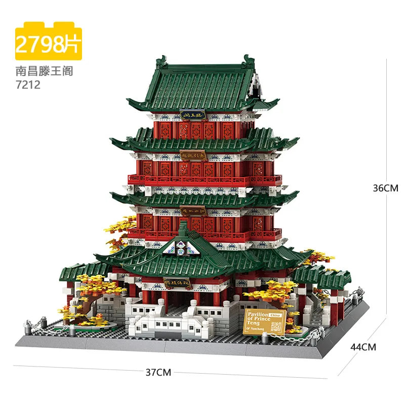 70+ Models World Famous Architecture Eiffel Tower Taj Maha Building Blocks London Paris Wange Expert Creative Bricks Villa House