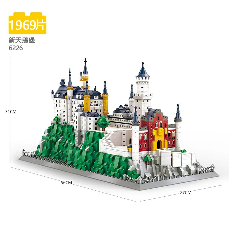 70+ Models World Famous Architecture Eiffel Tower Taj Maha Building Blocks London Paris Wange Expert Creative Bricks Villa House