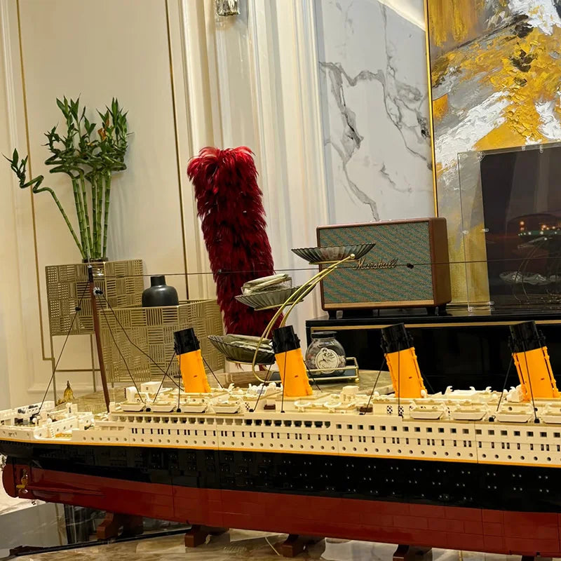 9090PCS 10294 Titanic Building Blocks MOC Display Model Bricks Cruise Boat Steamship Aldult Toys Children Christmas Gifts