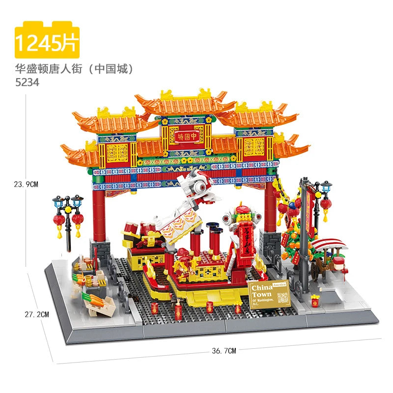 70+ Models World Famous Architecture Eiffel Tower Taj Maha Building Blocks London Paris Wange Expert Creative Bricks Villa House