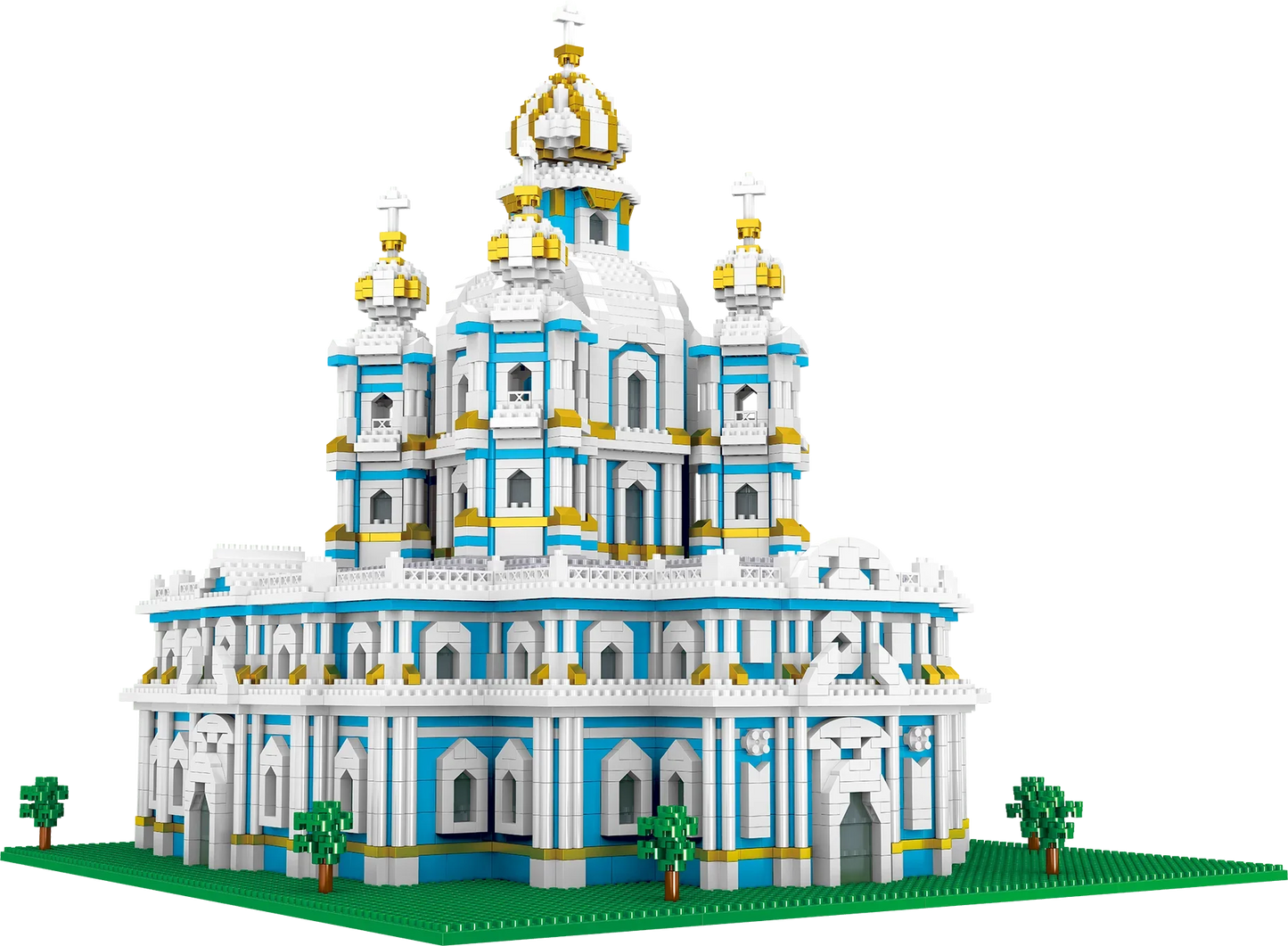 3737PCS Smolny Church Model Building Blocks World Famous Attractions Architectural Street View Bricks Kids DIY Toys Holiday Gift