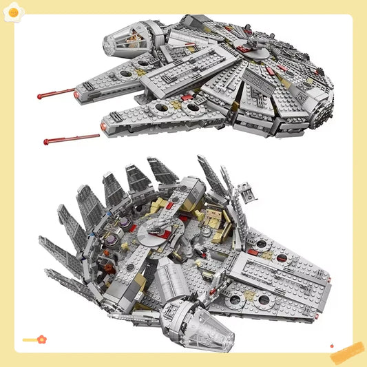 2026 NEW 1381PCS Starship Building Kit - DIY Spacecraft Model, Sci-Fi Block Set for Kids 8+ & Adult Collectors