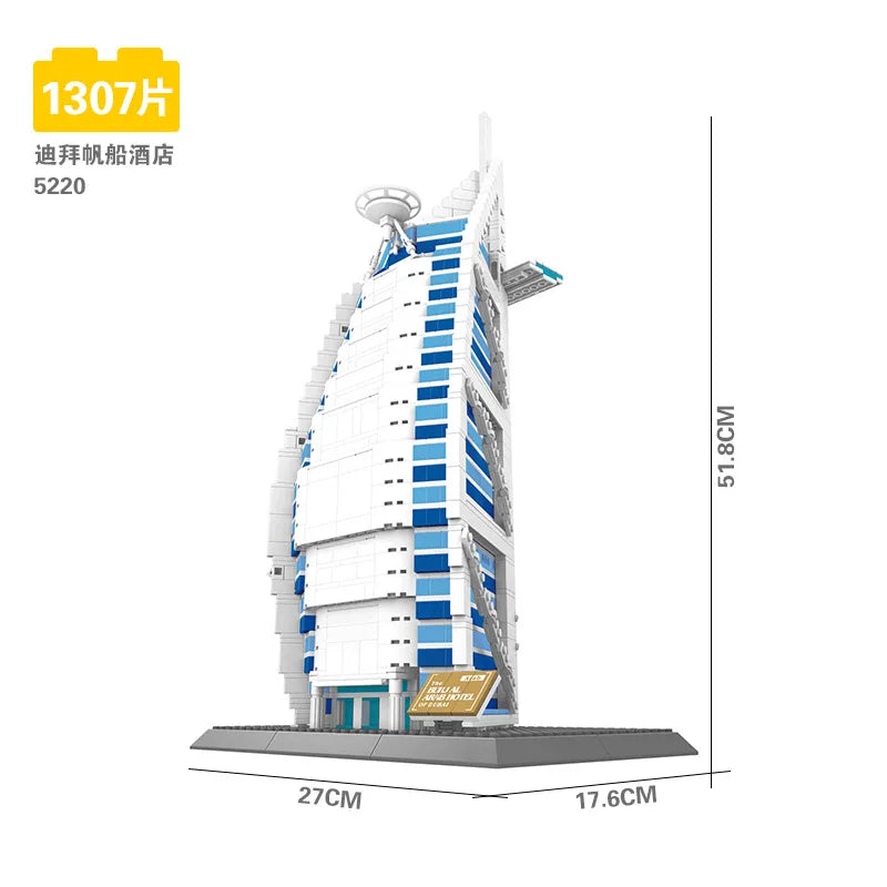 70+ Models World Famous Architecture Eiffel Tower Taj Maha Building Blocks London Paris Wange Expert Creative Bricks Villa House