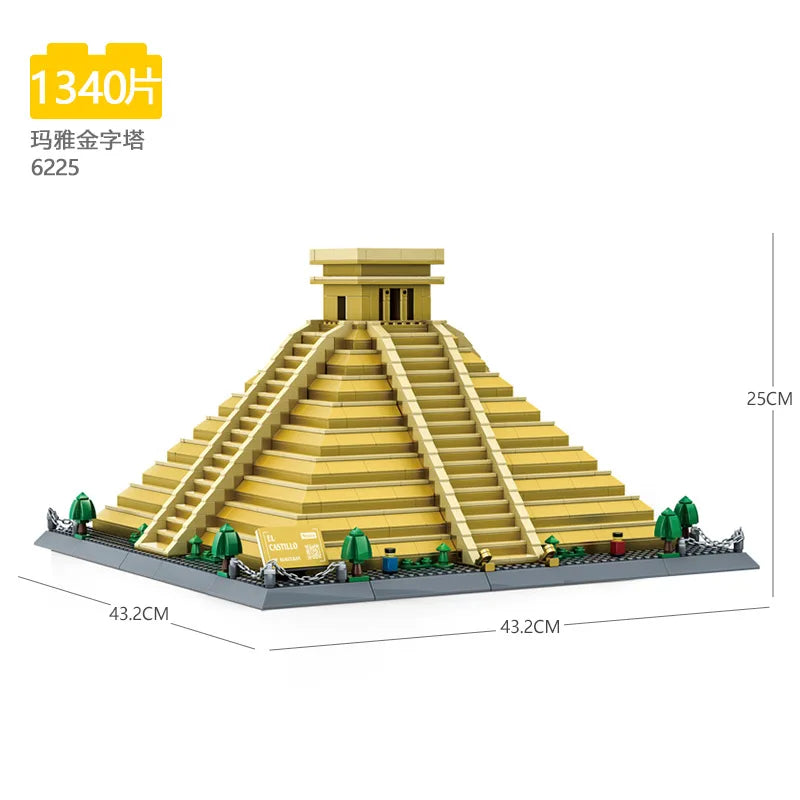 70+ Models World Famous Architecture Eiffel Tower Taj Maha Building Blocks London Paris Wange Expert Creative Bricks Villa House