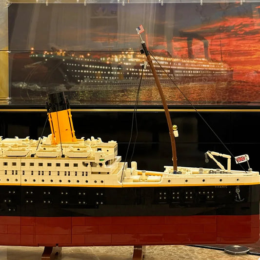 9090PCS 10294 Titanic Building Blocks MOC Display Model Bricks Cruise Boat Steamship Aldult Toys Children Christmas Gifts