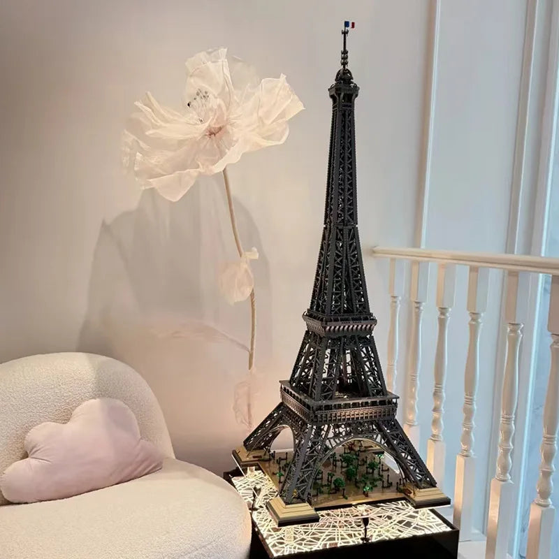 Adult Technic Assemble Building Blocks Eiffel Tower Home Decoration Model Ornament Toy Construction Boys Party Gift
