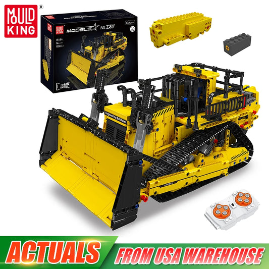 Mould King 15071/15084 Technical Truck Building Block Remote Control D11 Bulldozer Model Assembly Brick Toys Kids Christmas Gift