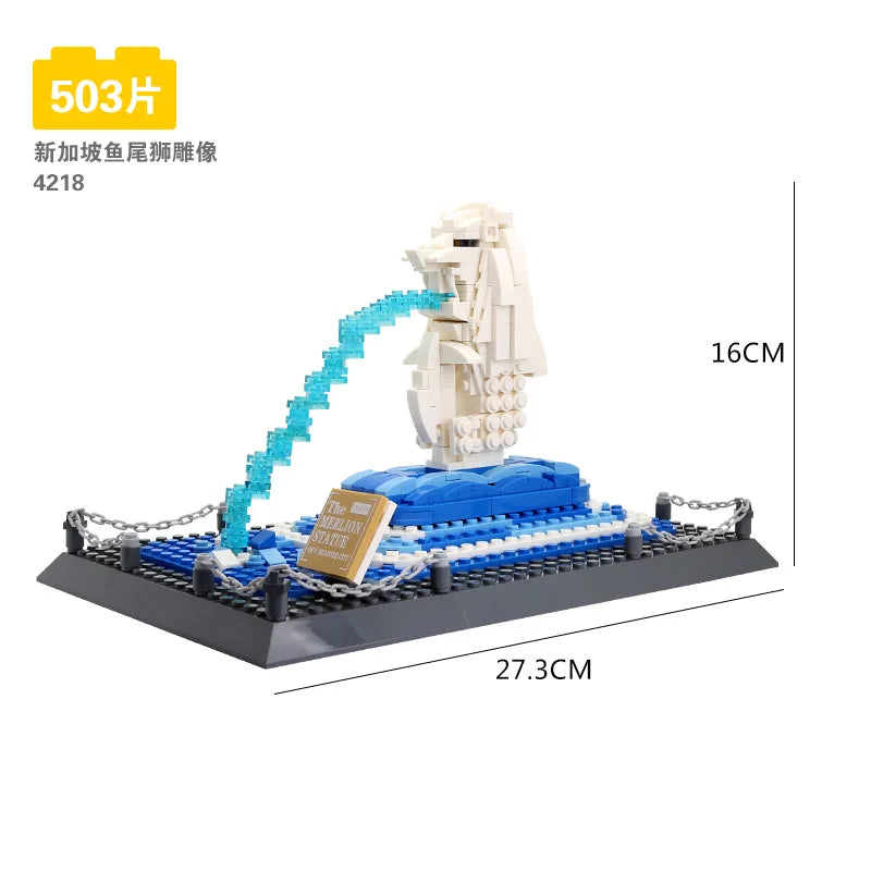 70+ Models World Famous Architecture Eiffel Tower Taj Maha Building Blocks London Paris Wange Expert Creative Bricks Villa House