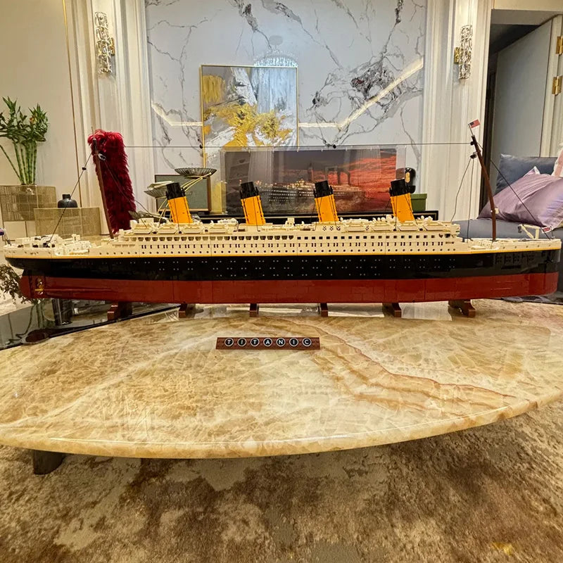 9090PCS 10294 Titanic Building Blocks MOC Display Model Bricks Cruise Boat Steamship Aldult Toys Children Christmas Gifts
