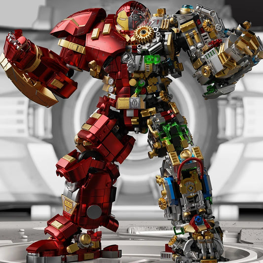 2700+pcs Iron Heroes Blocks Action Figures Mark Building Sets Buster Mech DIY Brick Collectible Toys for Boys Adult Kids Gifts