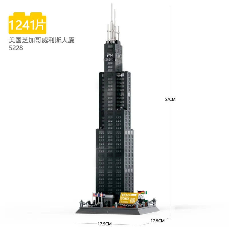 70+ Models World Famous Architecture Eiffel Tower Taj Maha Building Blocks London Paris Wange Expert Creative Bricks Villa House
